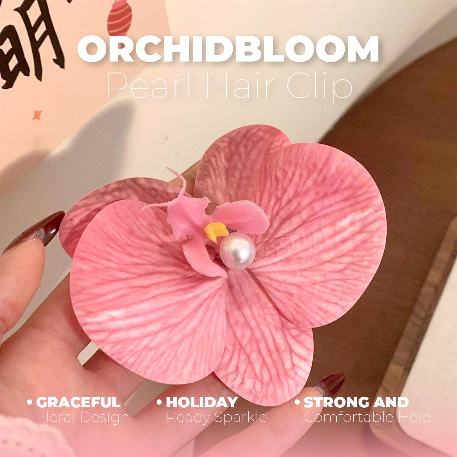 Floral Hair Clips – Duck Bill Barrettes (2-Pack)