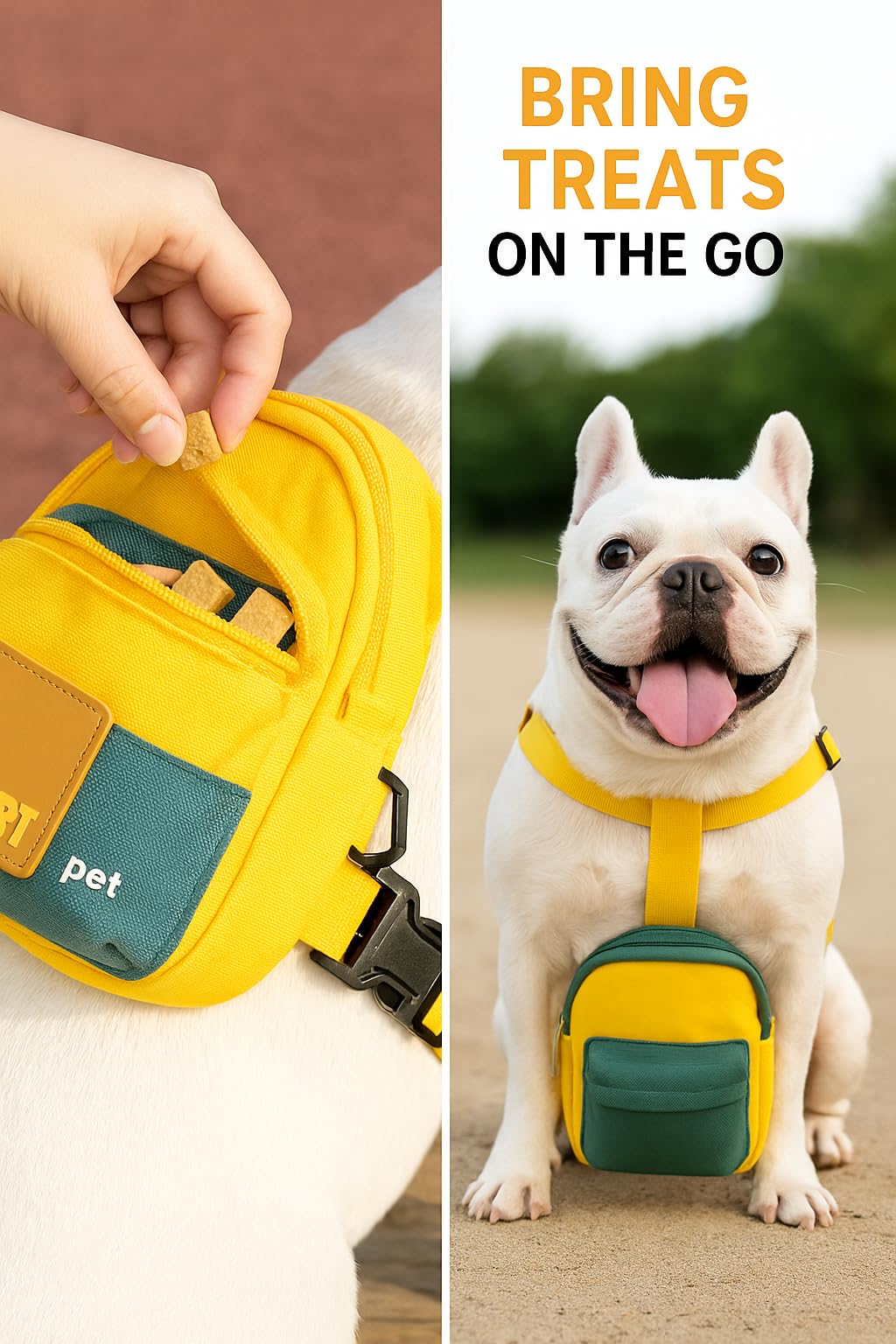 Dog Backpack Harness – Leash for 7.5–15KG Pets