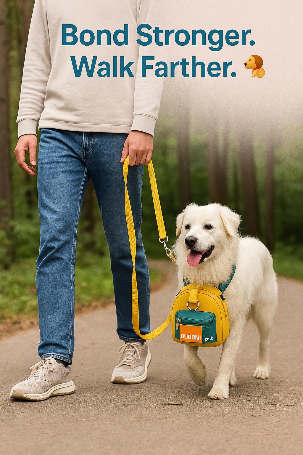 Dog Backpack Harness – Leash for 7.5–15KG Pets