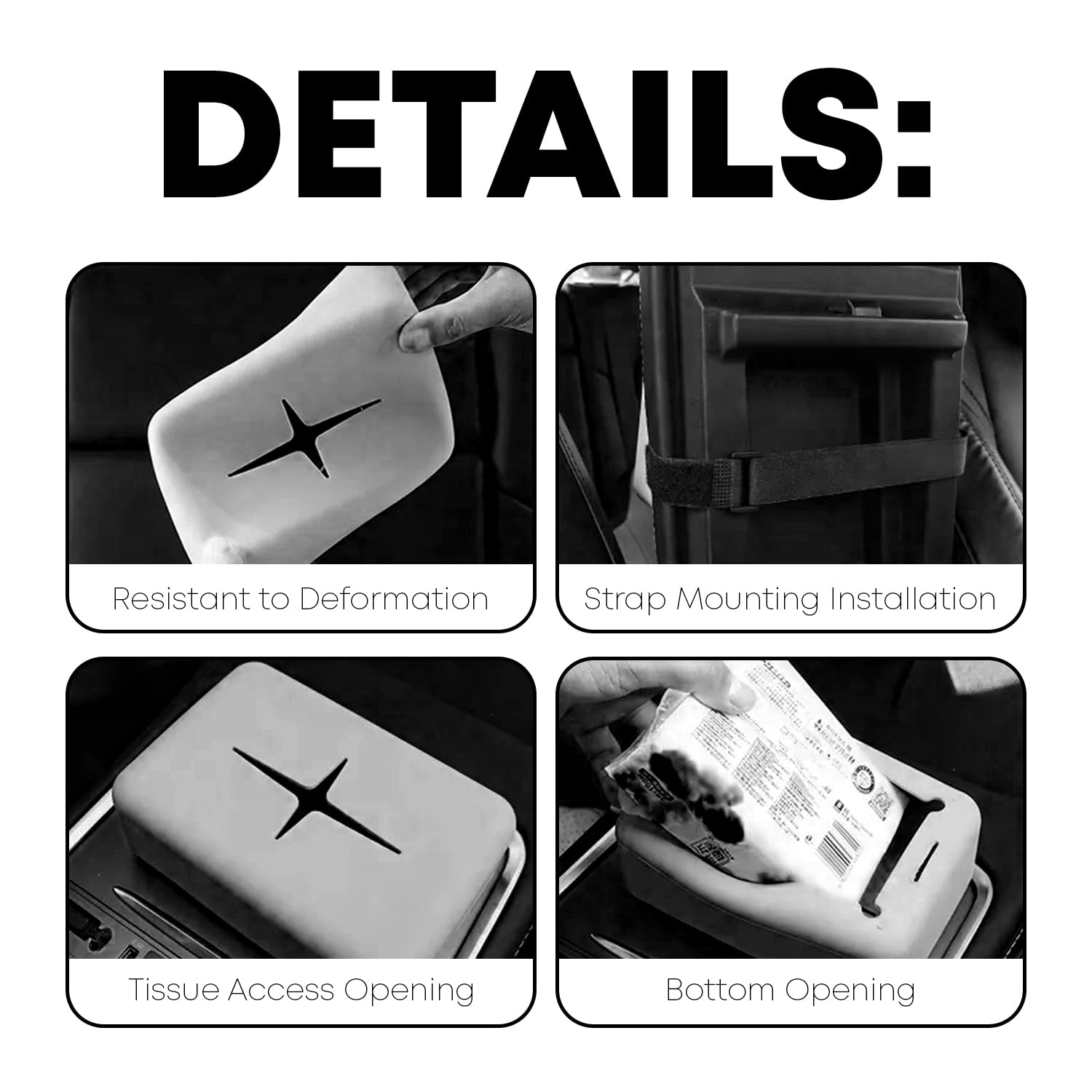 Silicone Car Tissue Holder – Waterproof & Washable