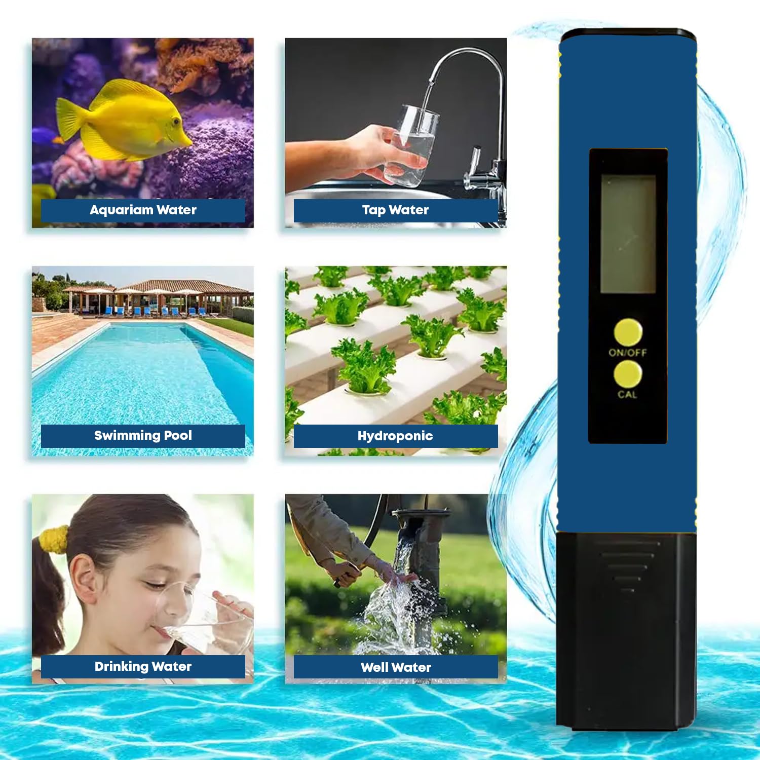 Digital pH Meter Pen – TDS Tester for Water & Pools