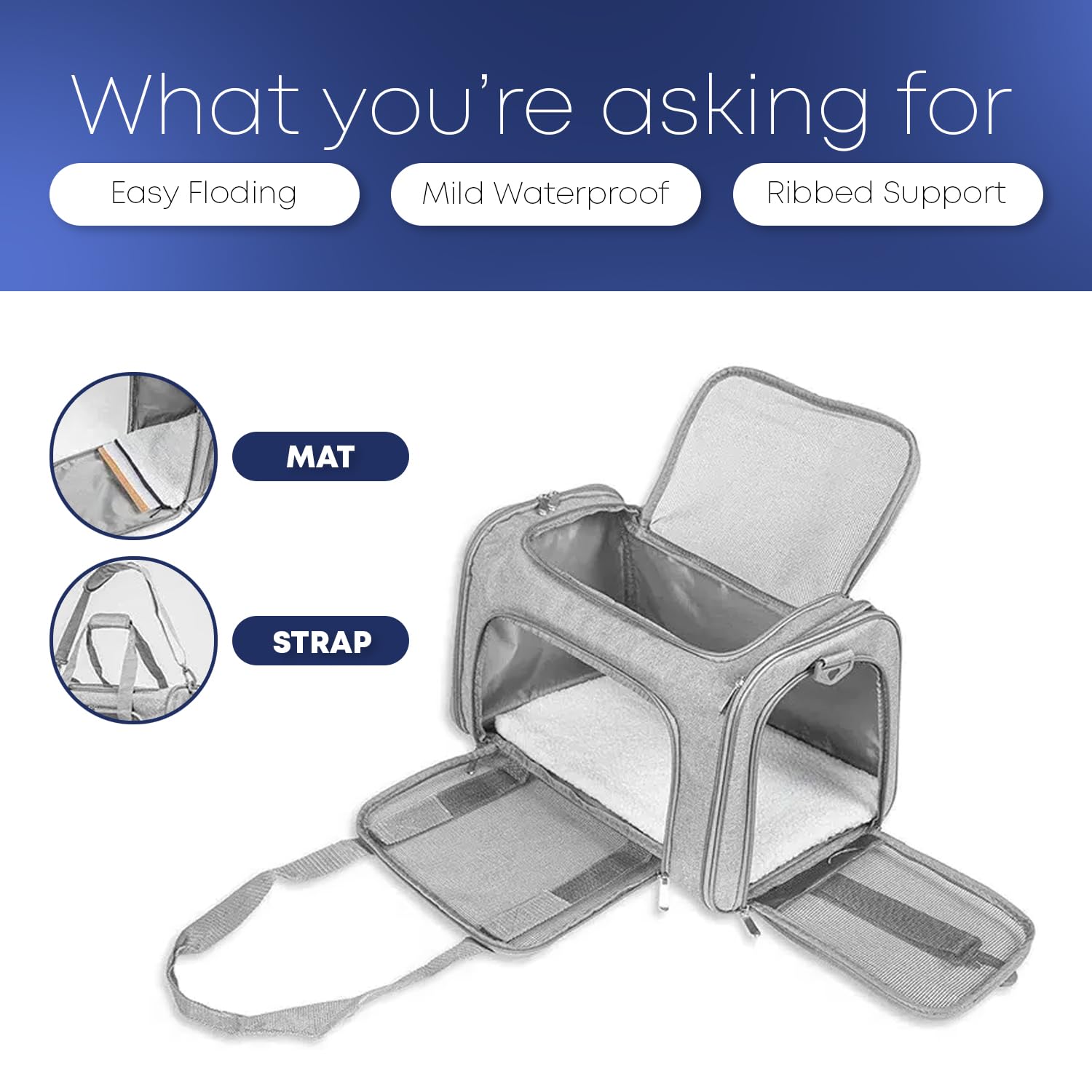 Airline Pet Carrier – Soft Travel Bag for Dogs & Cats