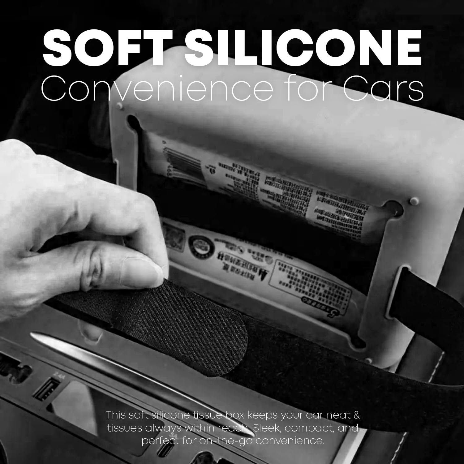 Silicone Car Tissue Holder – Waterproof & Washable