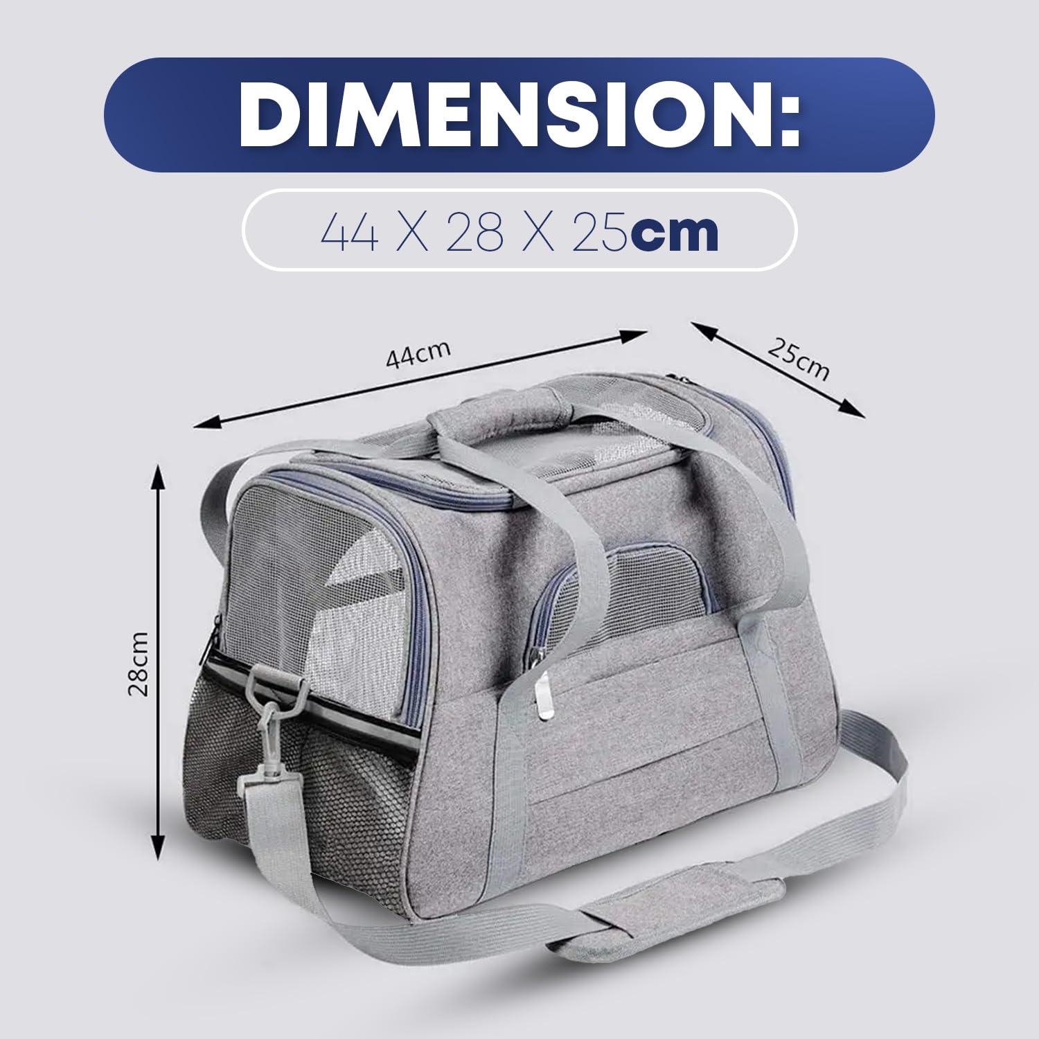 Airline Pet Carrier – Soft Travel Bag for Dogs & Cats