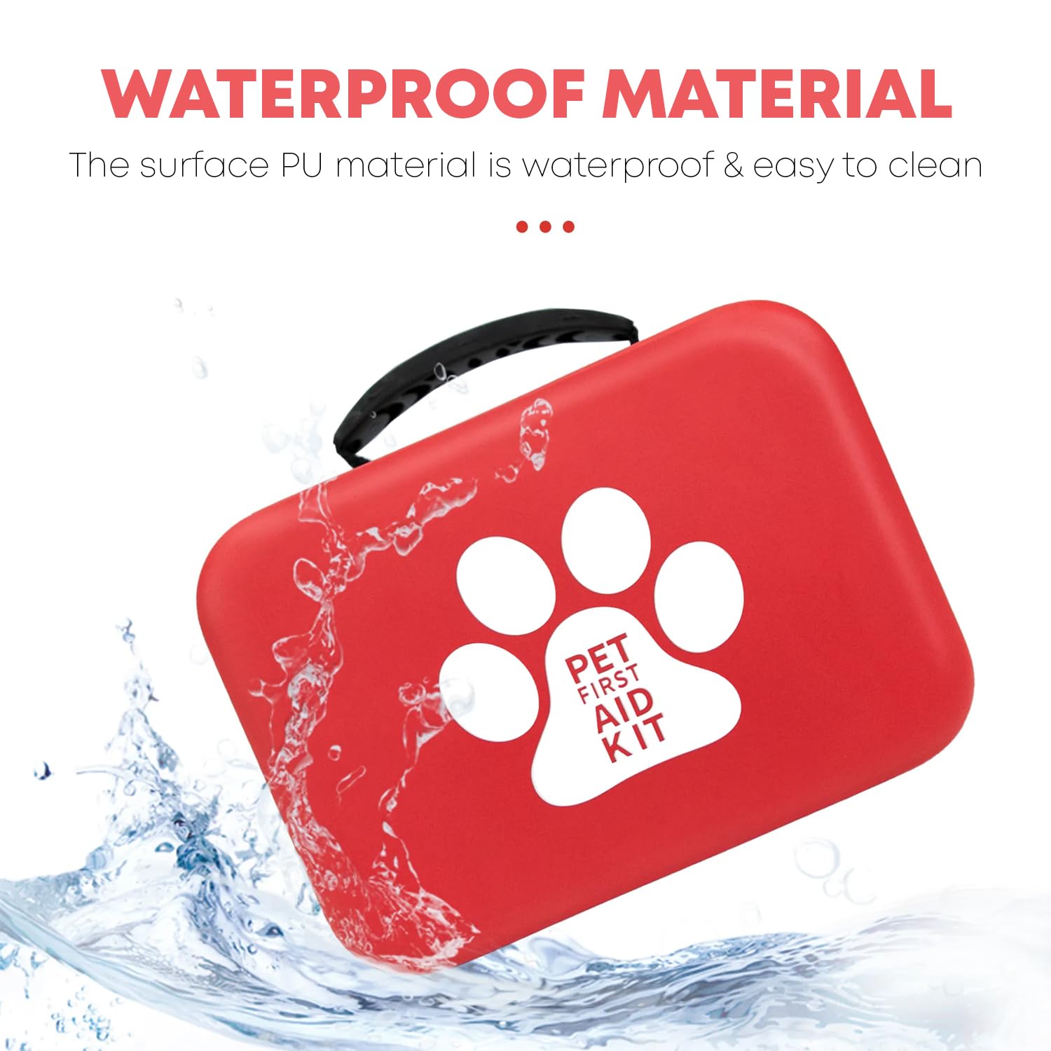 Pet First Aid Kit – Waterproof Travel Bag for Dogs & Cats