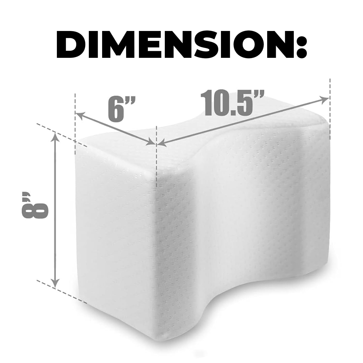 Memory Foam Knee Pillow – Sciatica & Hip Relief