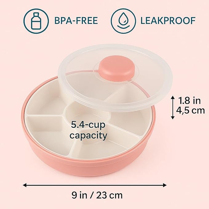 Kids Snack Spinner – BPA-Free & Dishwasher Safe