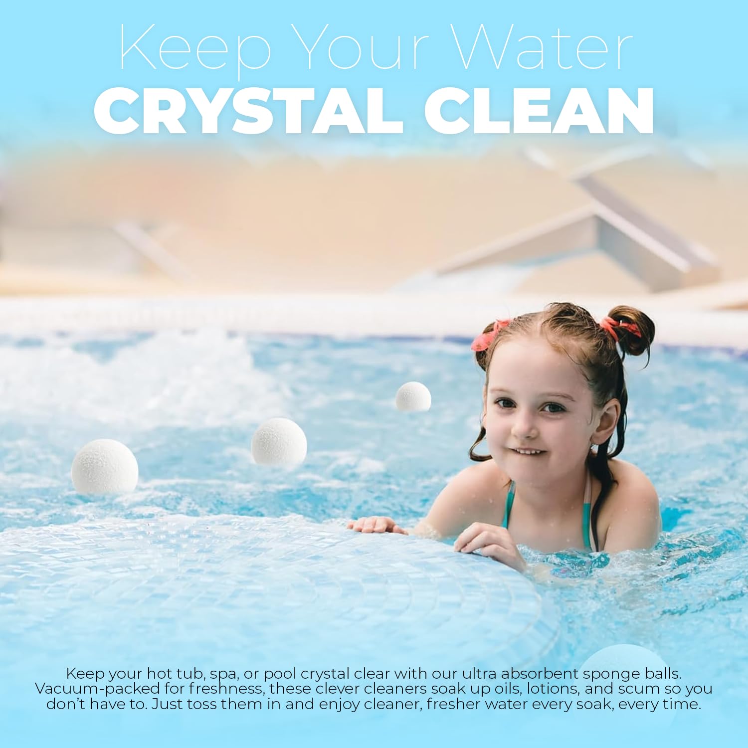 Hot Tub Scum Balls – Eco Oil Absorber for Pools & Spas