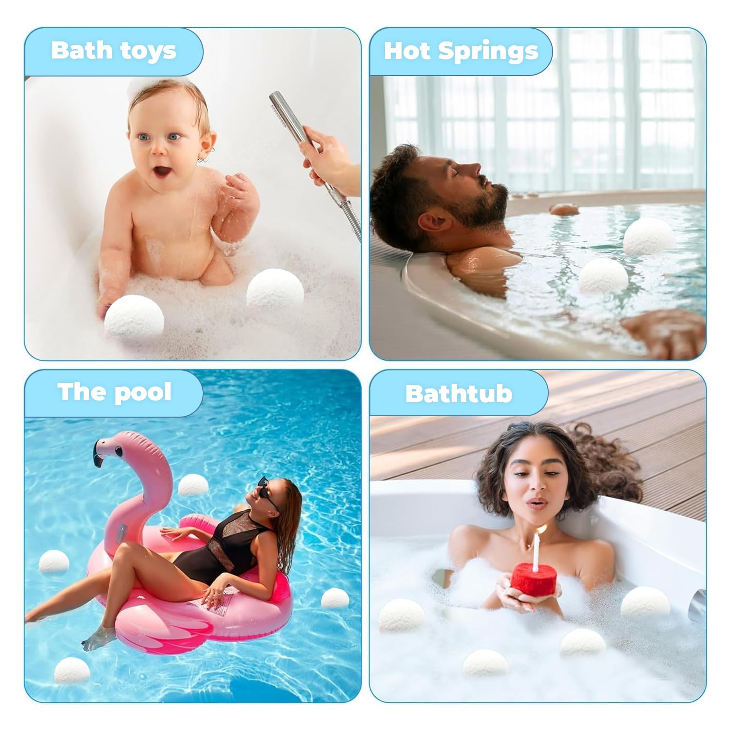 Hot Tub Scum Balls – Eco Oil Absorber for Pools & Spas