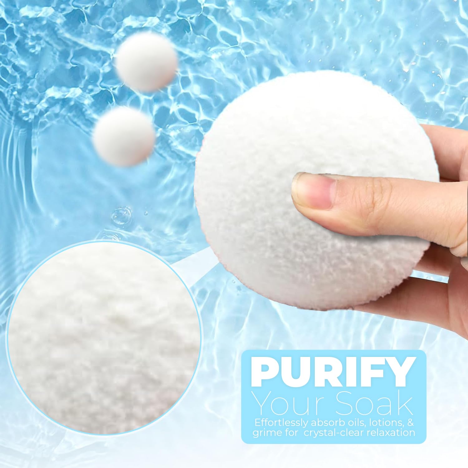 Hot Tub Scum Balls – Eco Oil Absorber for Pools & Spas