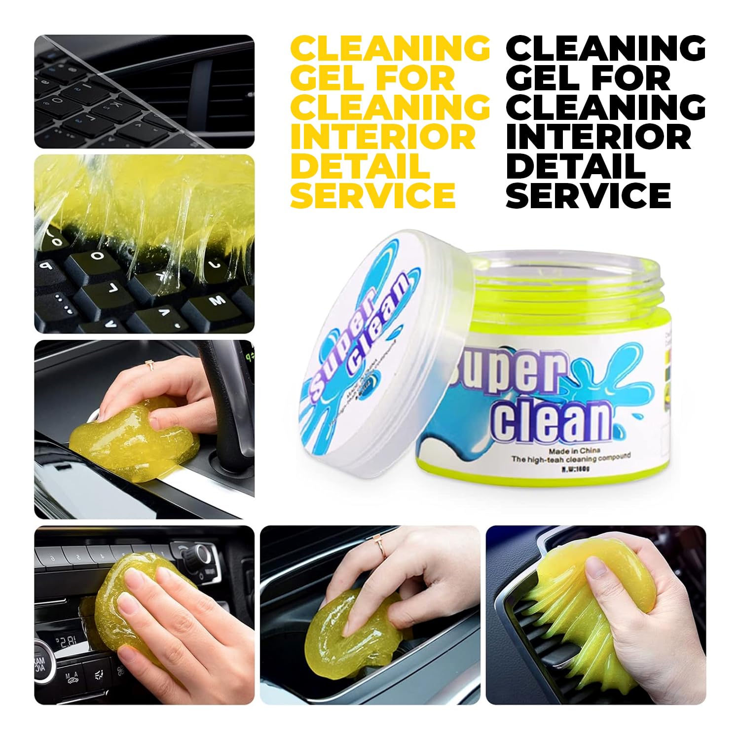 Car Cleaning Kit – 35-Piece Detailing Set with Wax & Towels