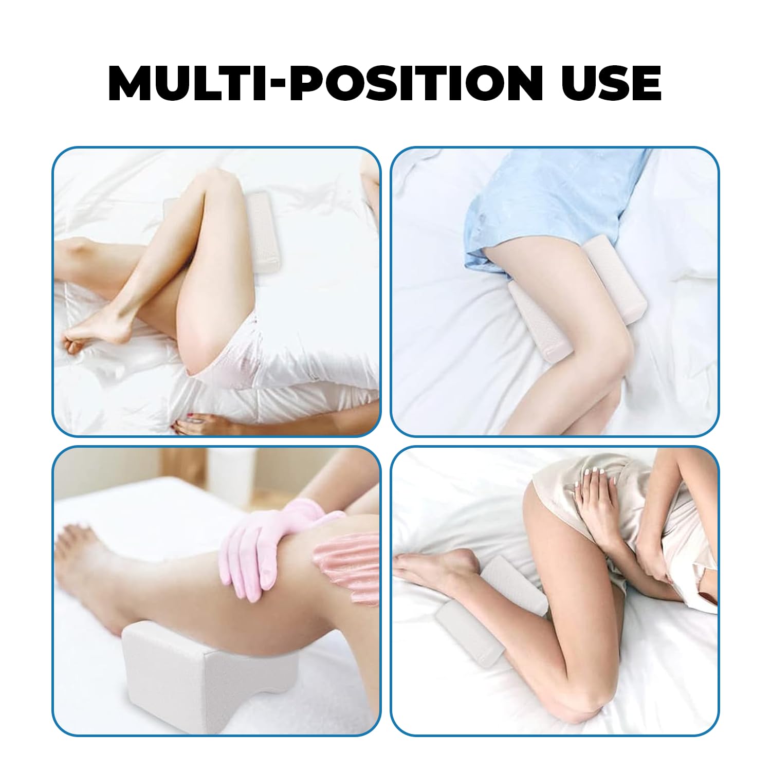 Memory Foam Knee Pillow – Sciatica & Hip Relief